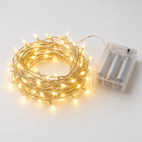 Warm white LED string lights