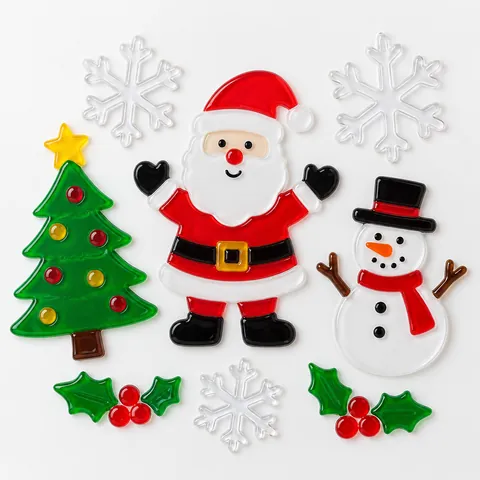 Christmas window clings